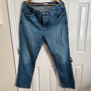 Good American Men's Classic Straight Jeans in Denim Blue